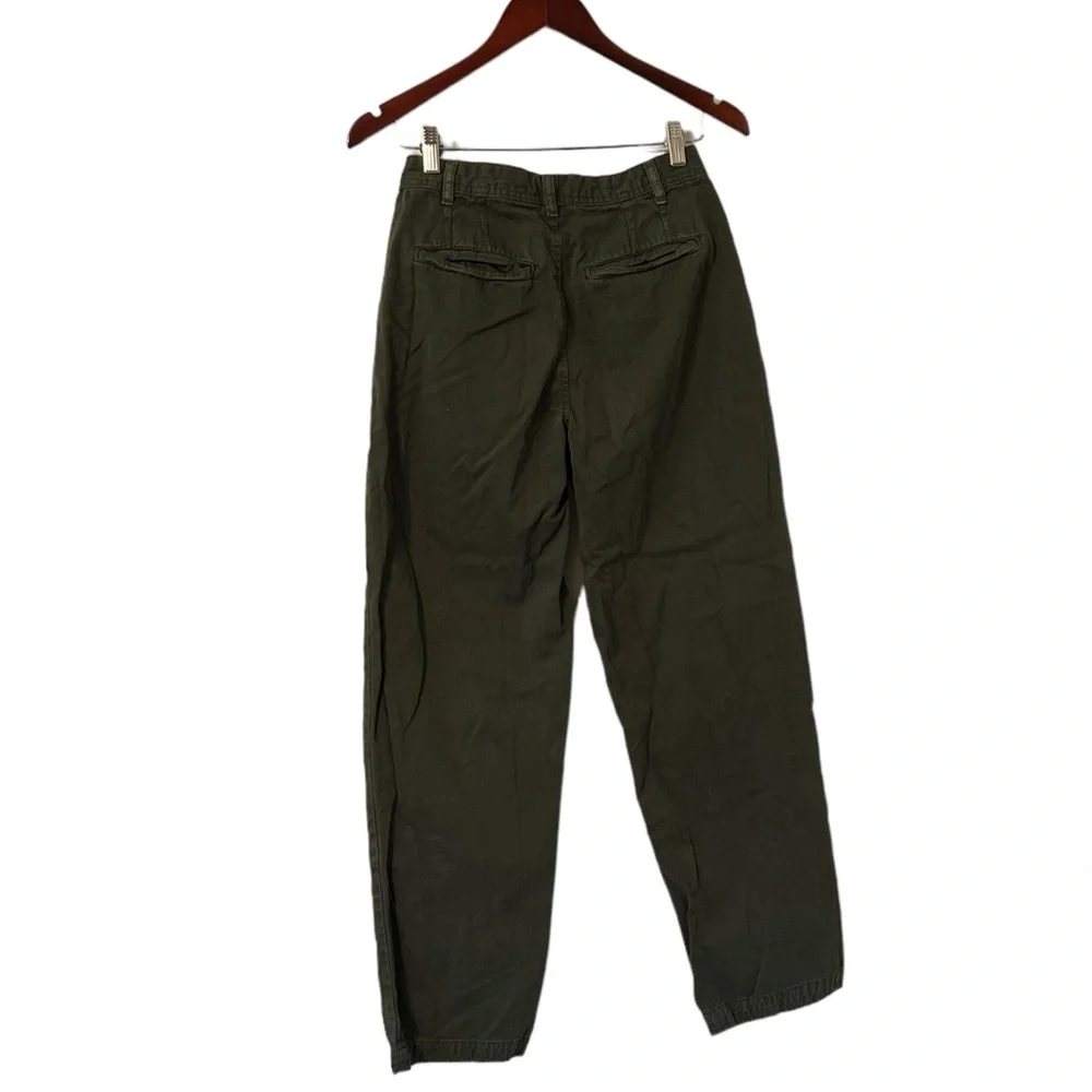 FREE PEOPLE Pleated Dockers Baggy Khaki Cargo Pants Jeans Trousers